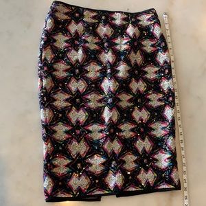 ASTR full sequin “starburst” midi skirt